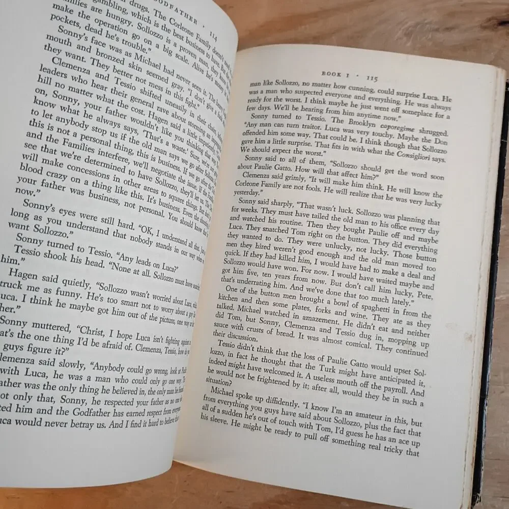 The Godfather by Mario Puzo 1969 Hardcover DJ Book Club Edition Putnam